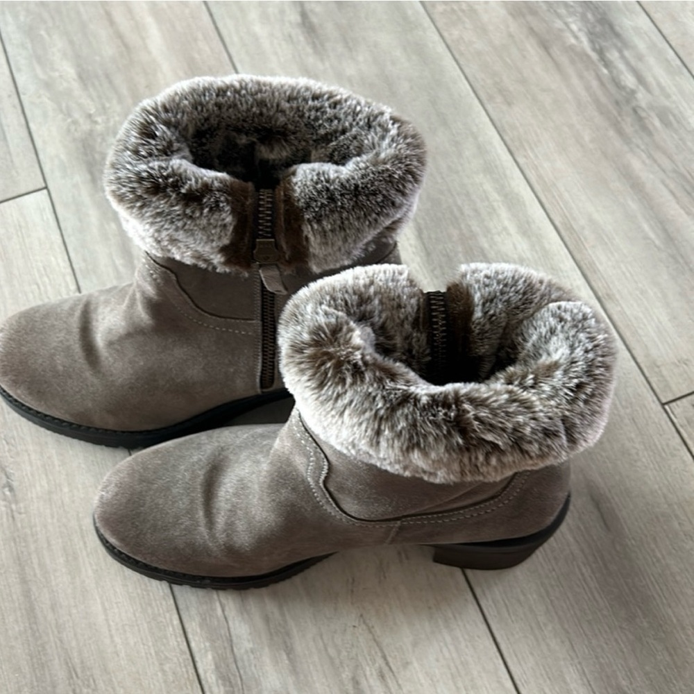 Elegant Faux Fur Lined Winter Boots